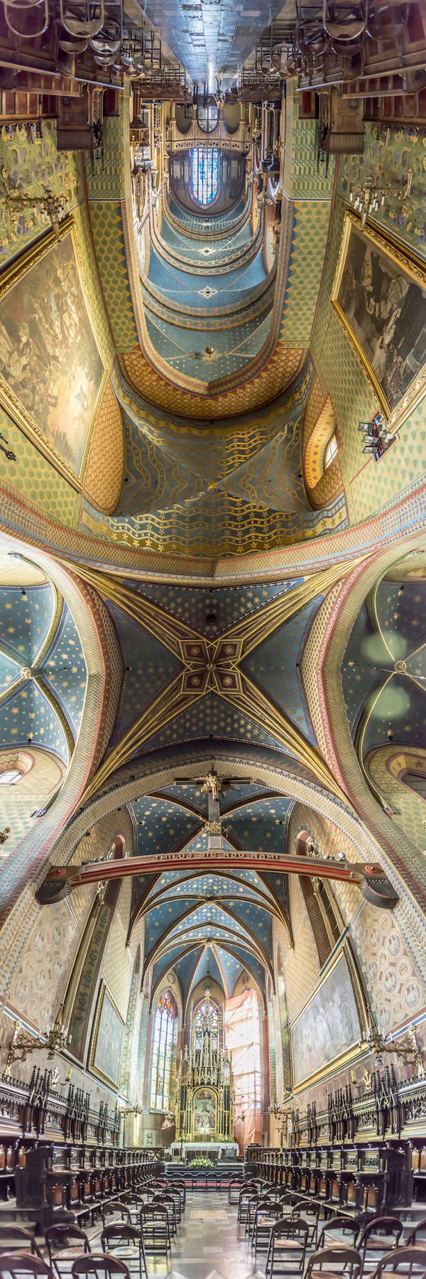Vertical Panoramas of Churches by Richard Silver