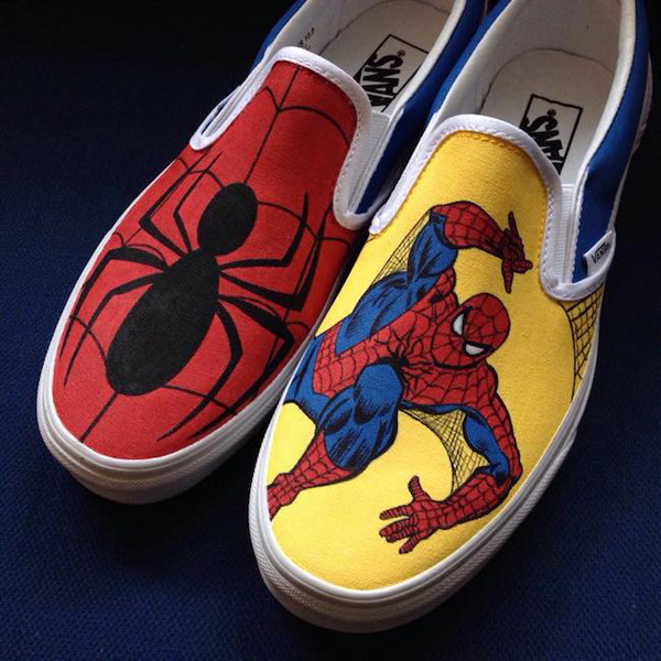Hand-Paints Vans Sneakers With Pop Culture Icons
