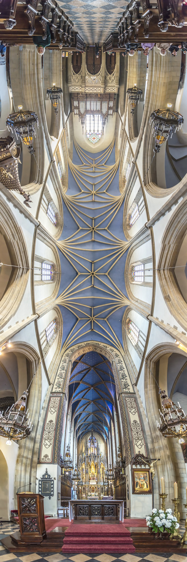 Vertical Panoramas of Churches by Richard Silver