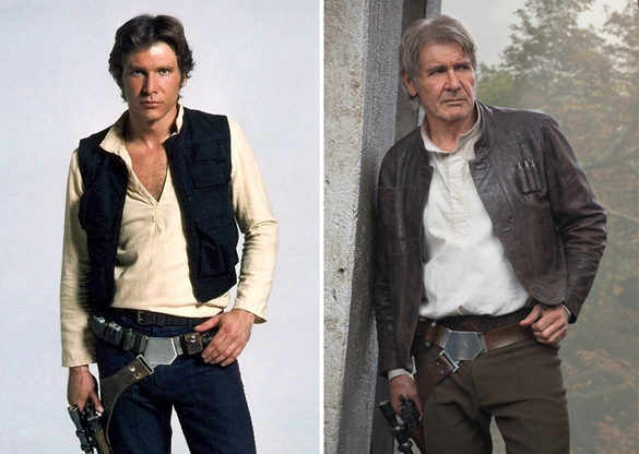 Star Wars Actors Then And Now 04 Harrison Ford as Han Solo 1980 - 2015