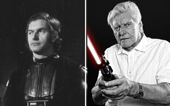 Star Wars Actors Then And Now 06 David prowse as Darth Vader 1977 - 2015
