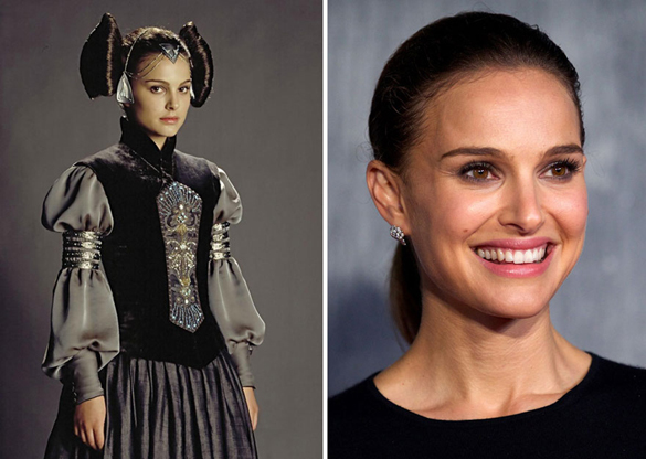 Star Wars Actors Then And Now 08 Natalie Portmann as Pamade Amidala 2003 - 2015