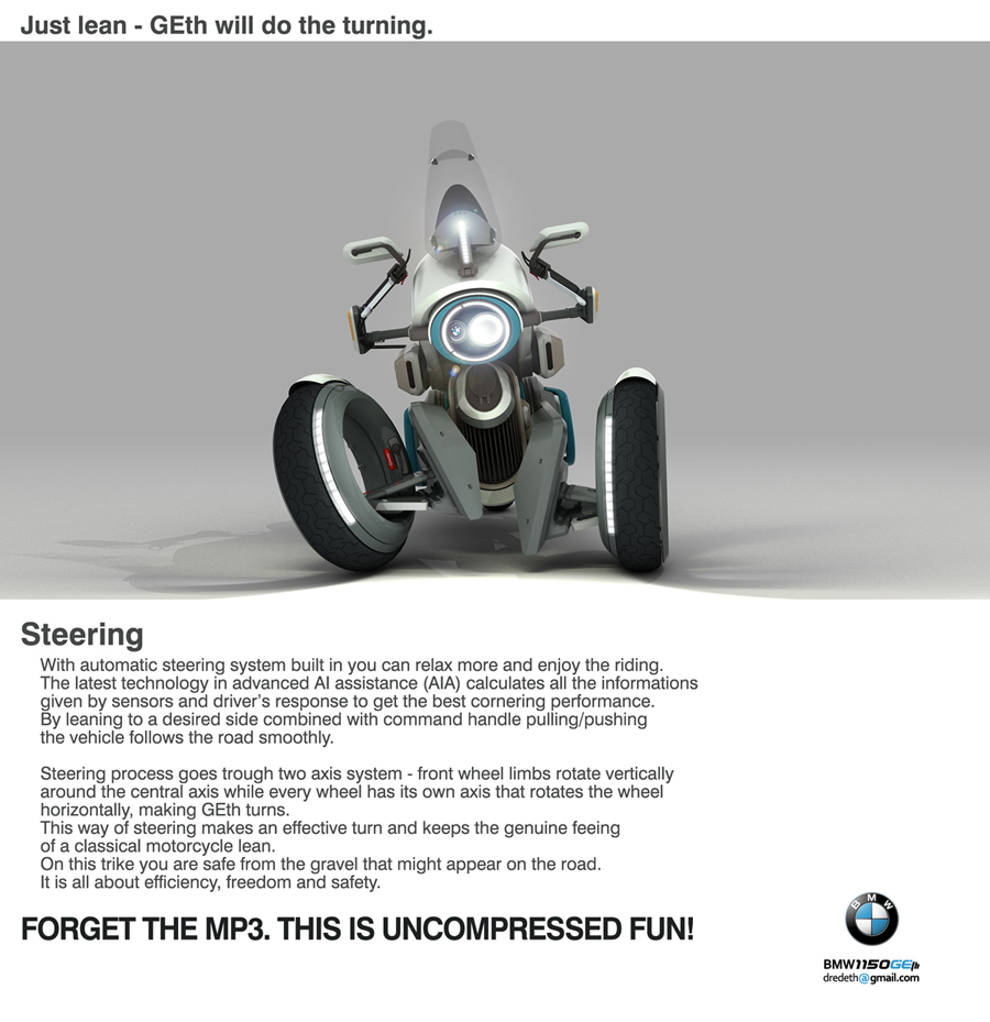 BMW 1150GEth Evolution in steering technology