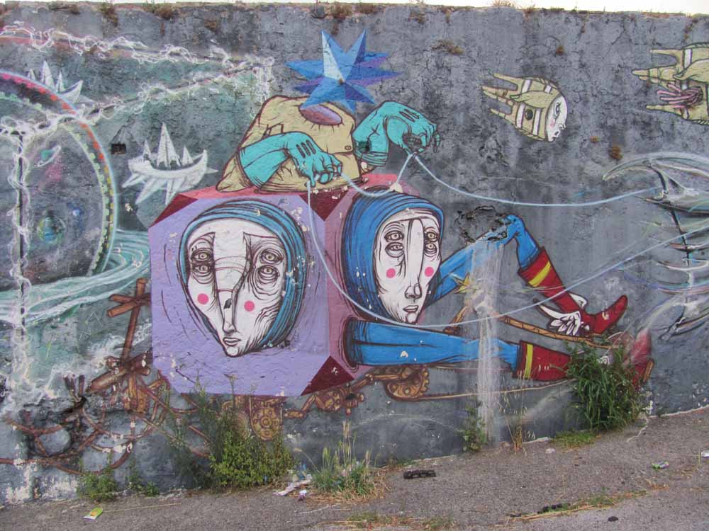 Street art in Lisbon brushvox
