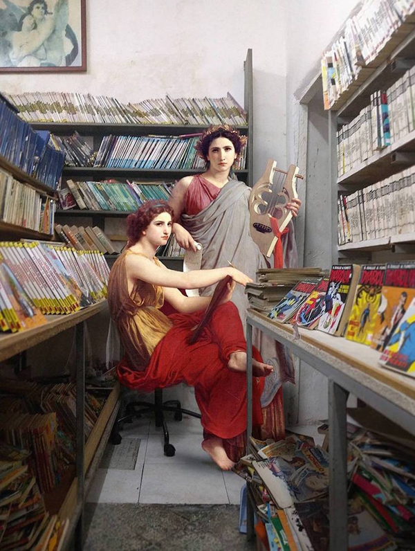 Classical paintings reimagined as Modern-Day Italian Life by Alexey Kondakov
